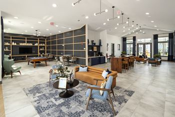 Contemporary lobby area